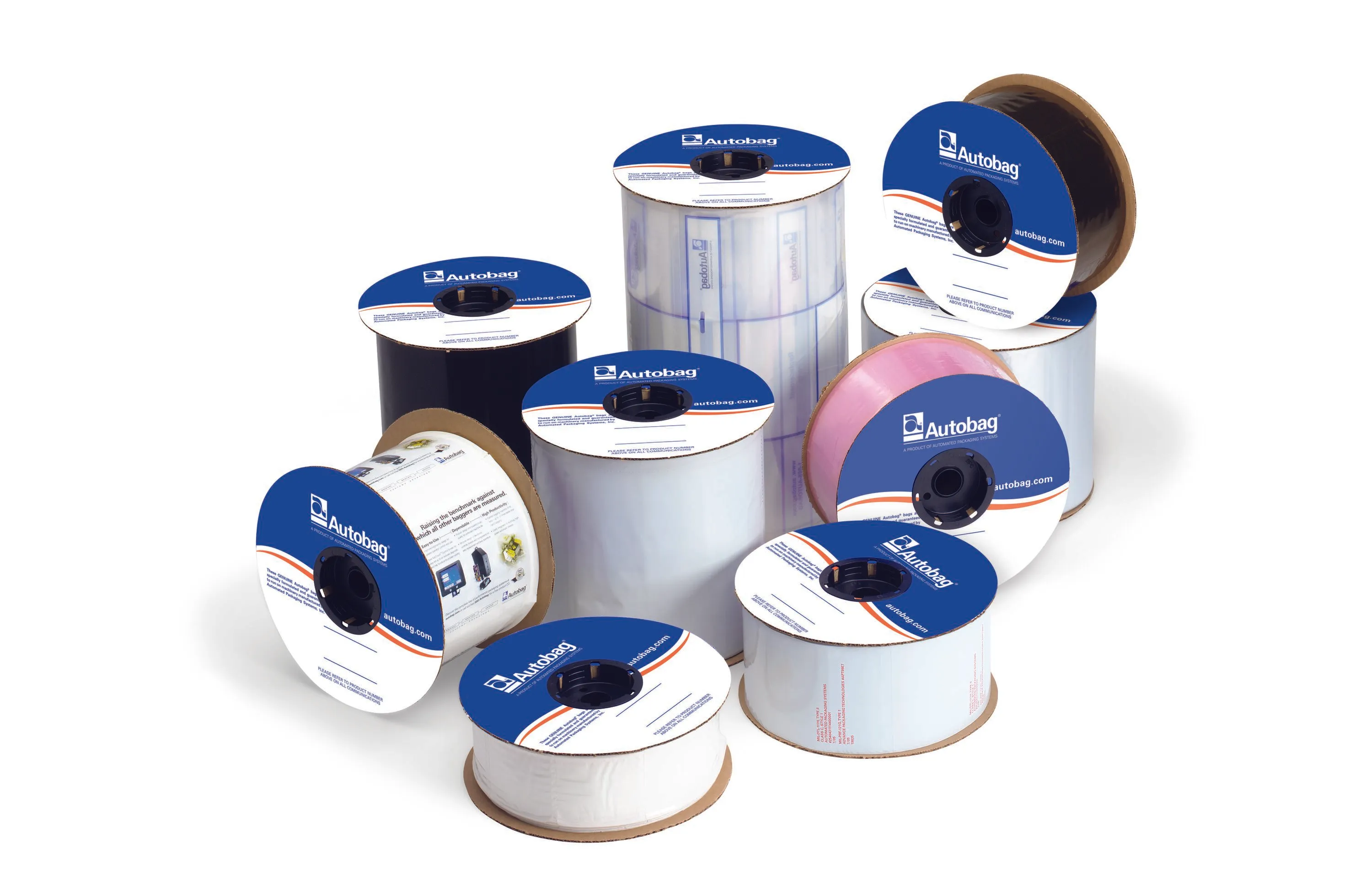 Autobag poly bags on rolls for automated bagging