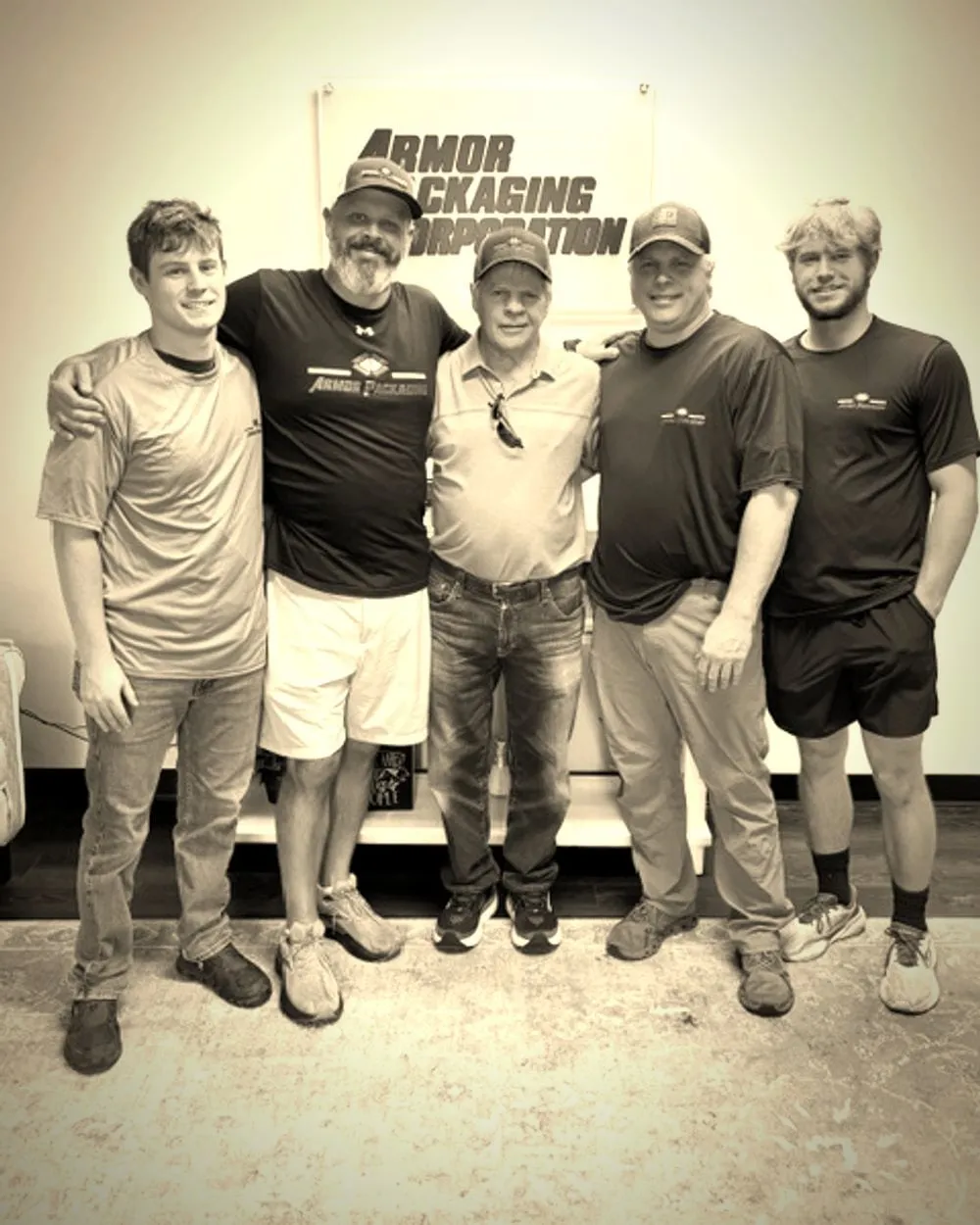 The Armor Packaging family team at the Lawrenceville headquarters